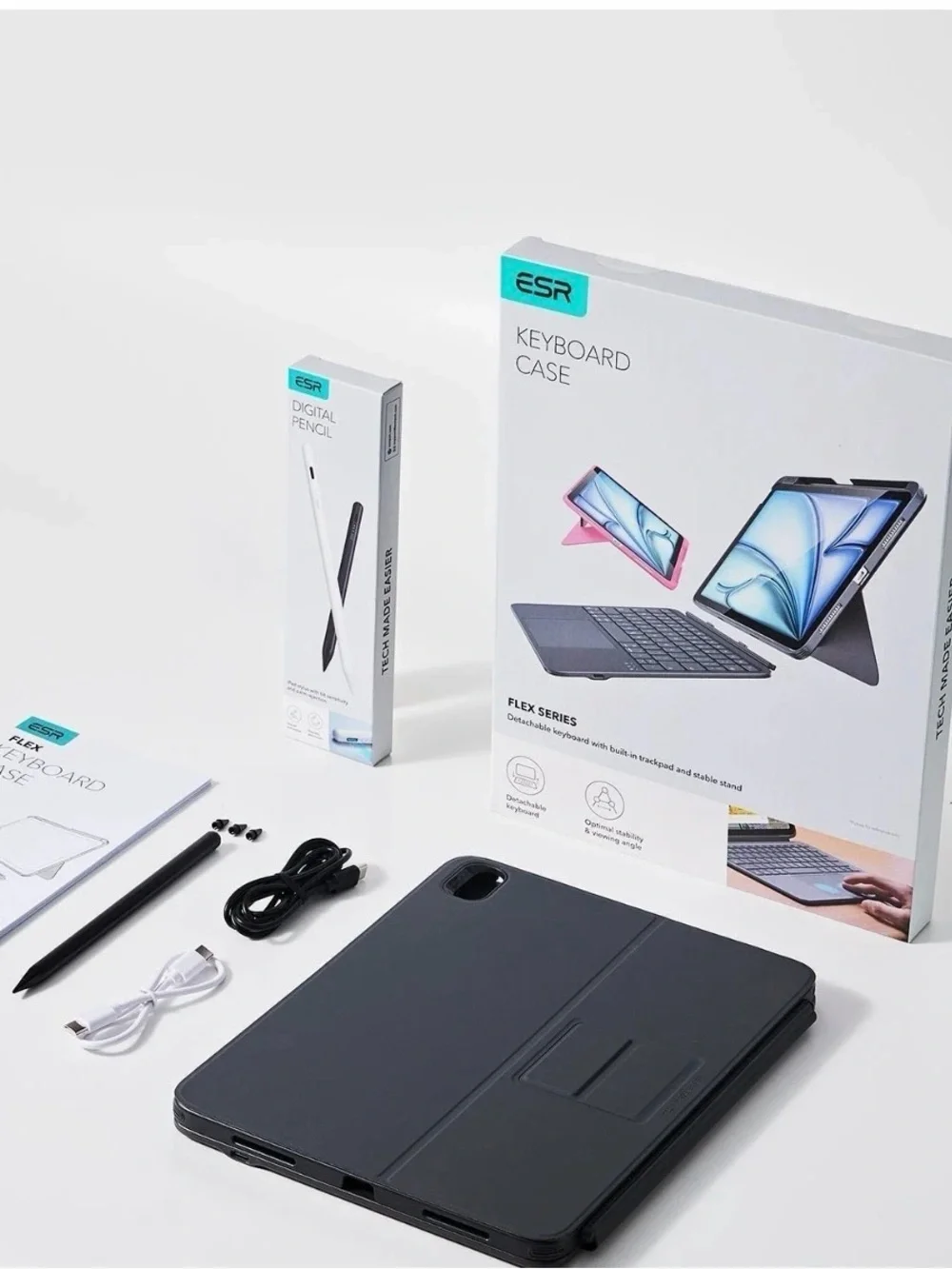 Keyboard Case for Tablets - Black